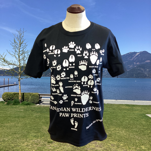 Canadian Wilderness Paw Prints Shirts