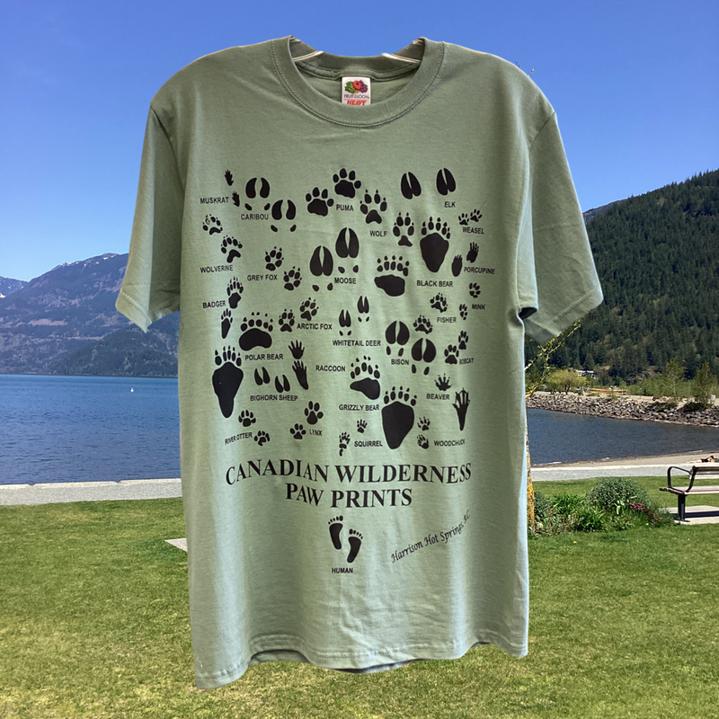 Canadian Wilderness Paw Prints Shirts