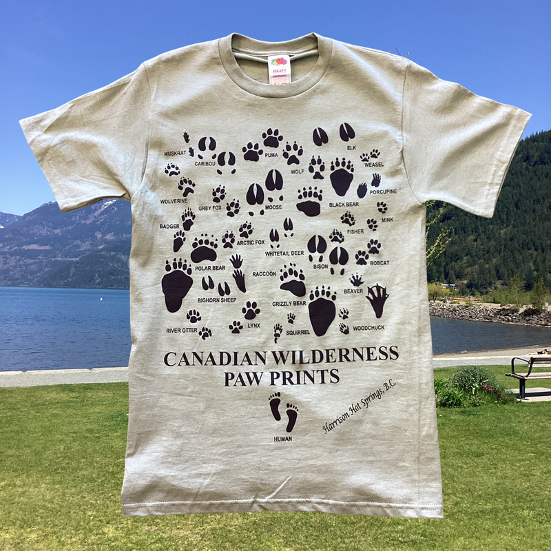 Canadian Wilderness Paw Prints Shirts