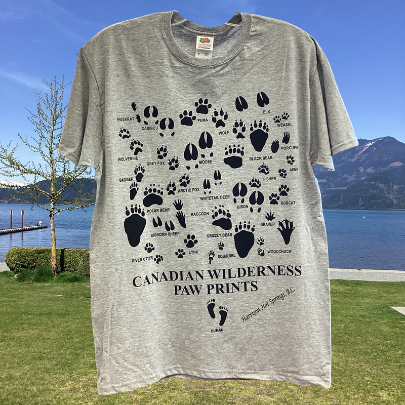 Canadian Wilderness Paw Prints Shirts