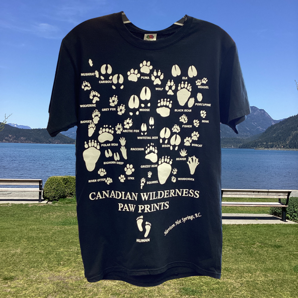 Canadian Wilderness Paw Prints Shirts
