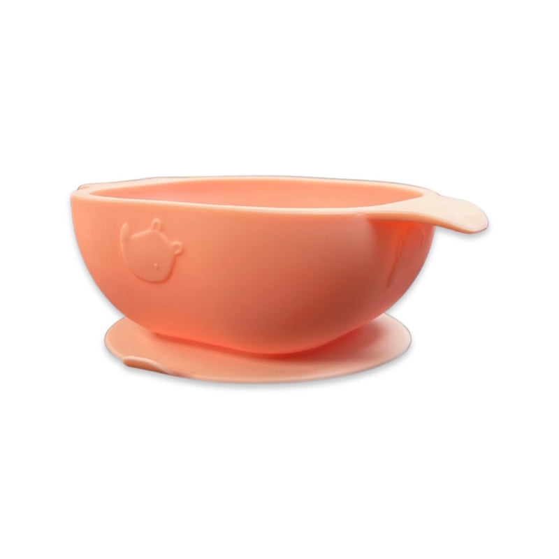 loulou lollipop silicone suction bowl in blush pink