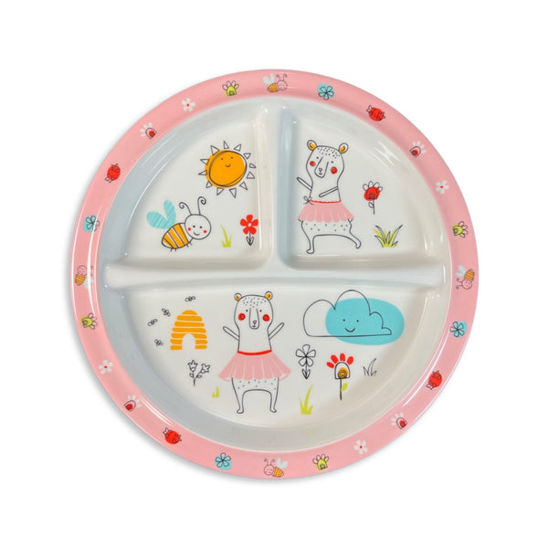 Divided Suction Plate- Clementine The Bear