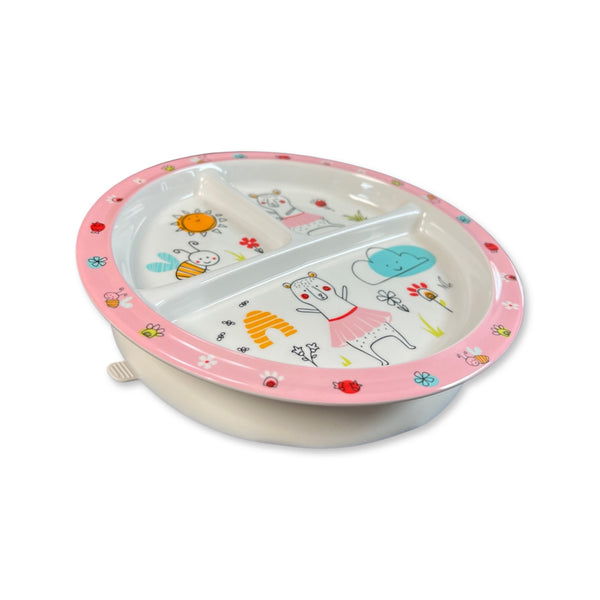 Divided Suction Plate- Clementine The Bear