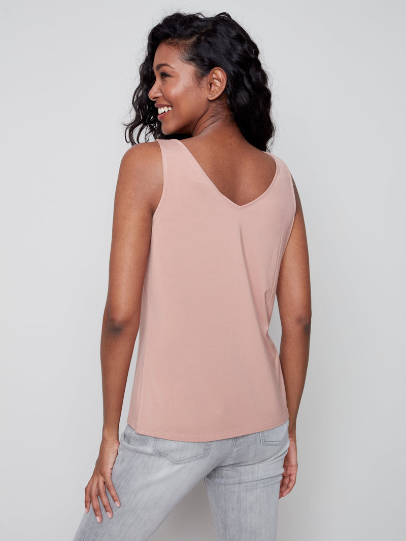Bamboo Viscose Reversible Cami- Nougat