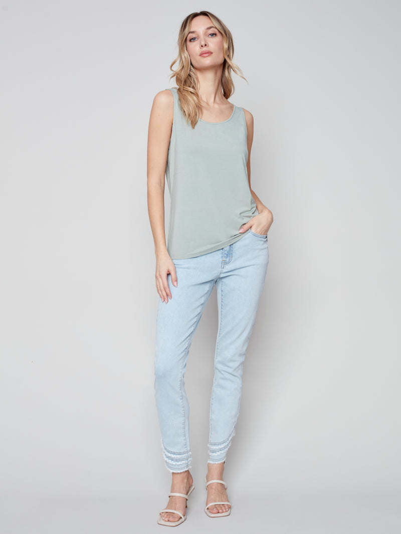 Bamboo Viscose Reversible Cami- Basil