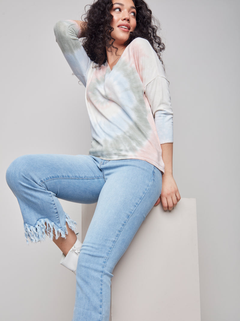 Jersey Long Sleeve Top- Celadon
