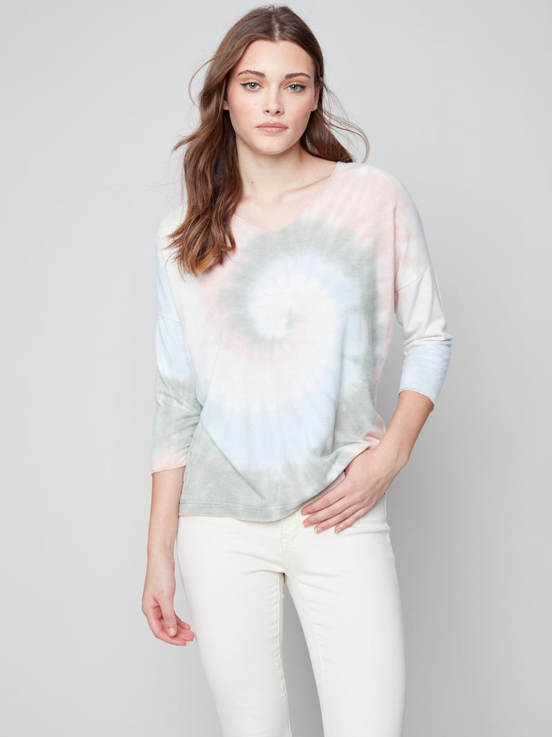 Jersey Long Sleeve Top- Celadon