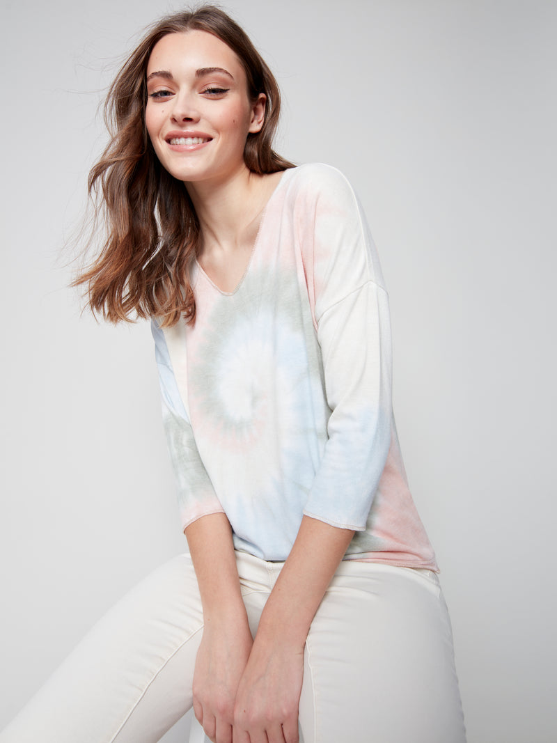 Jersey Long Sleeve Top- Celadon