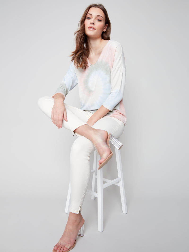 Jersey Long Sleeve Top- Celadon