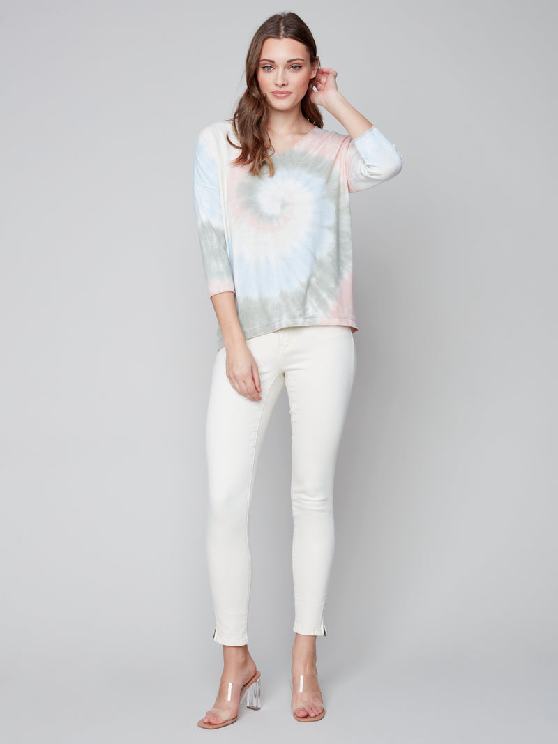 Jersey Long Sleeve Top- Celadon