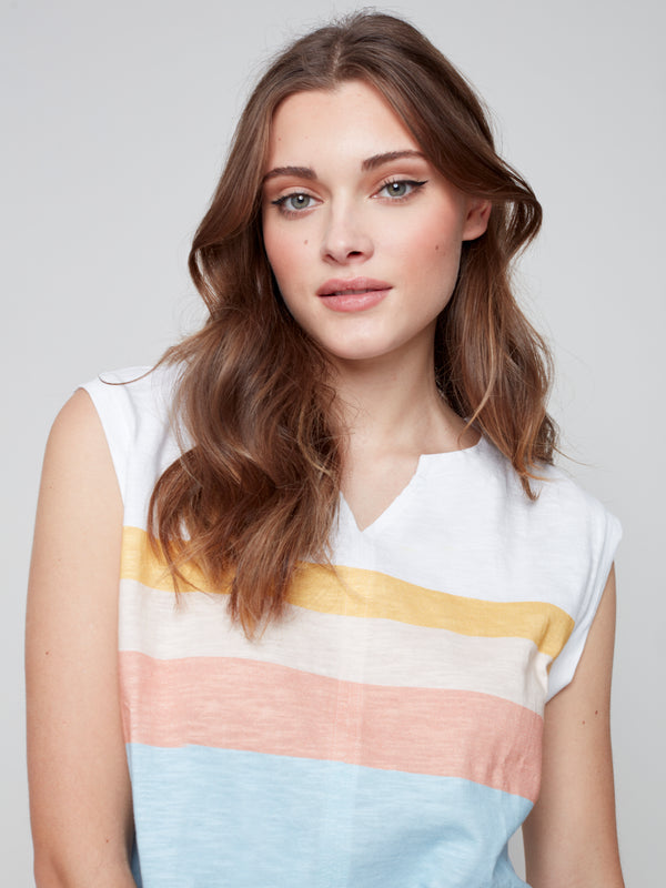 Cap Sleeve Knit Top