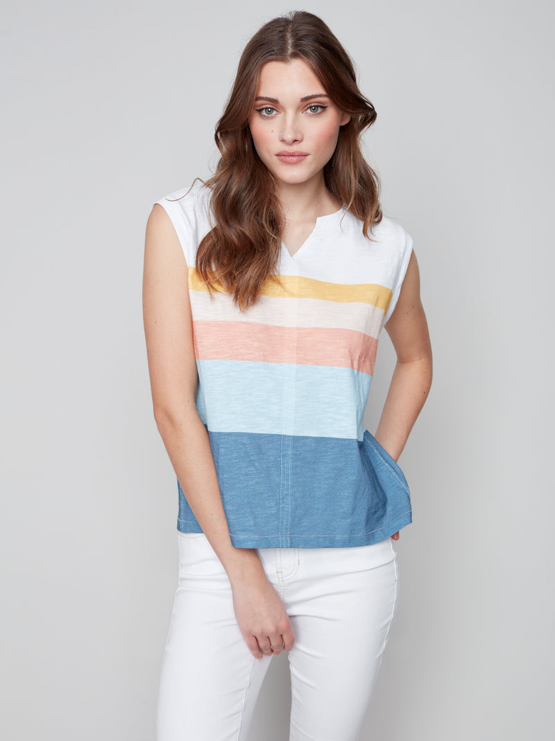 Cap Sleeve Knit Top
