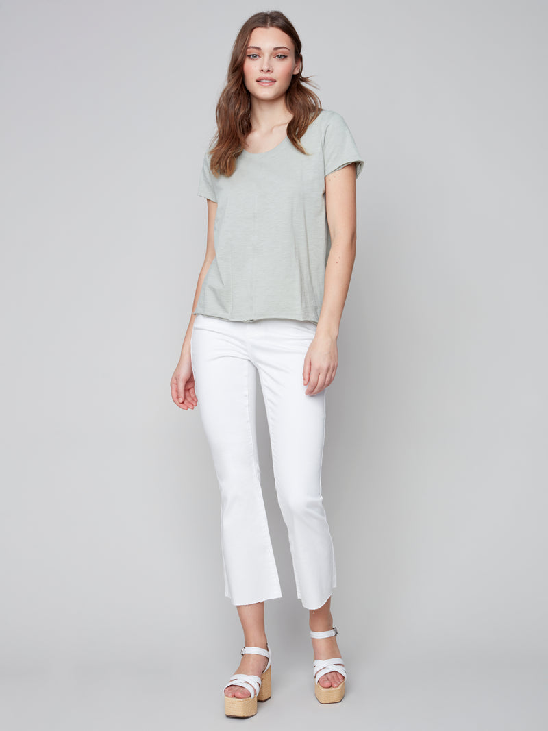 Organic Cotton Slub Knit Top