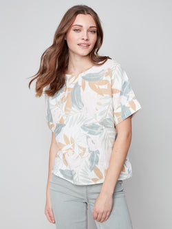 Linen Dolman Top