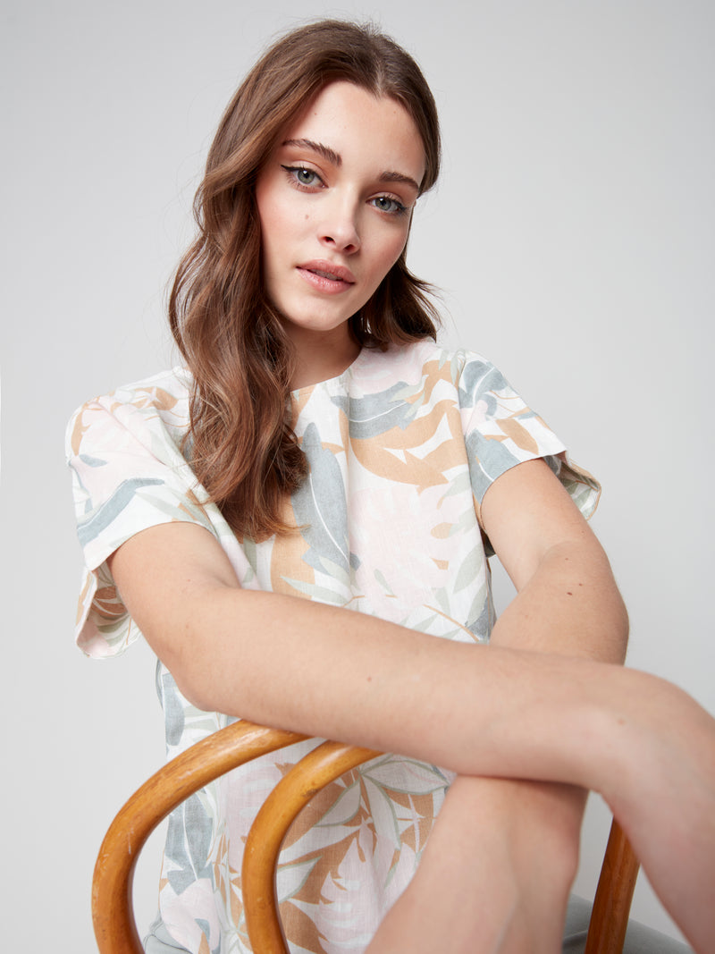 Linen Dolman Top