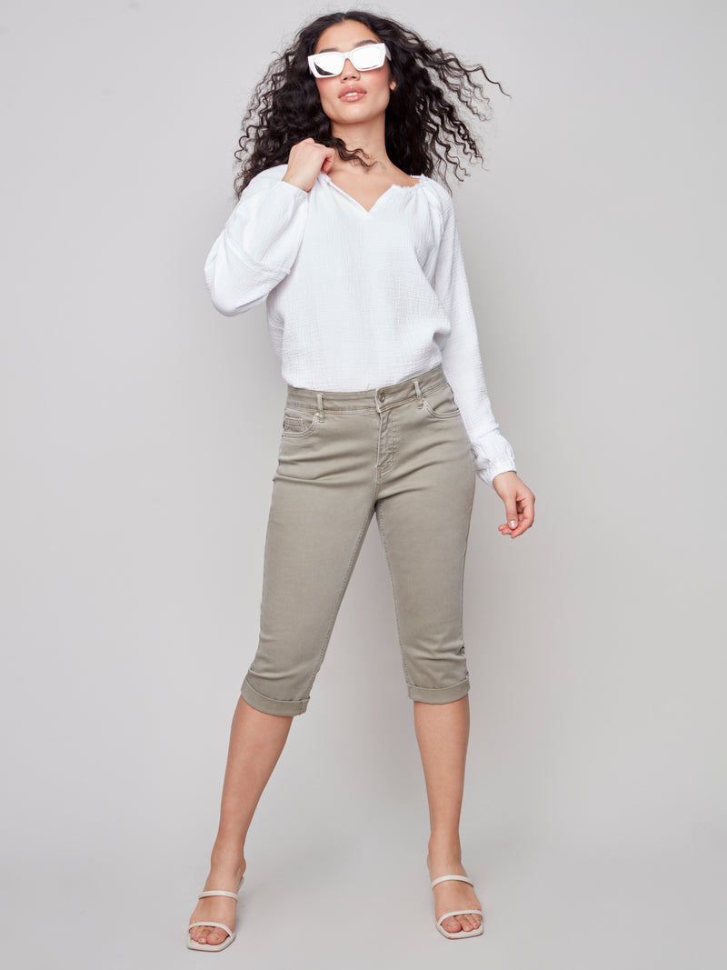 Petal Pusher Pants- Celadon
