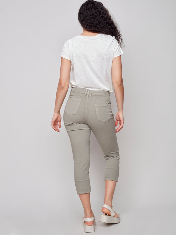 Cotton Cargo Crop Pant