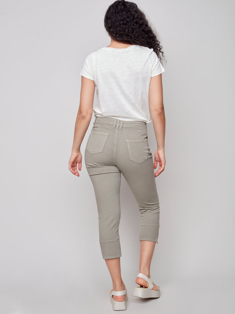 Cotton Cargo Crop Pant