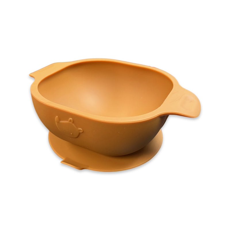 loulou lollipop silicone suction bowl in ginger honey