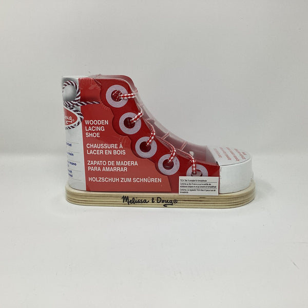 Melissa & Doug Wooden Lacing Shoe