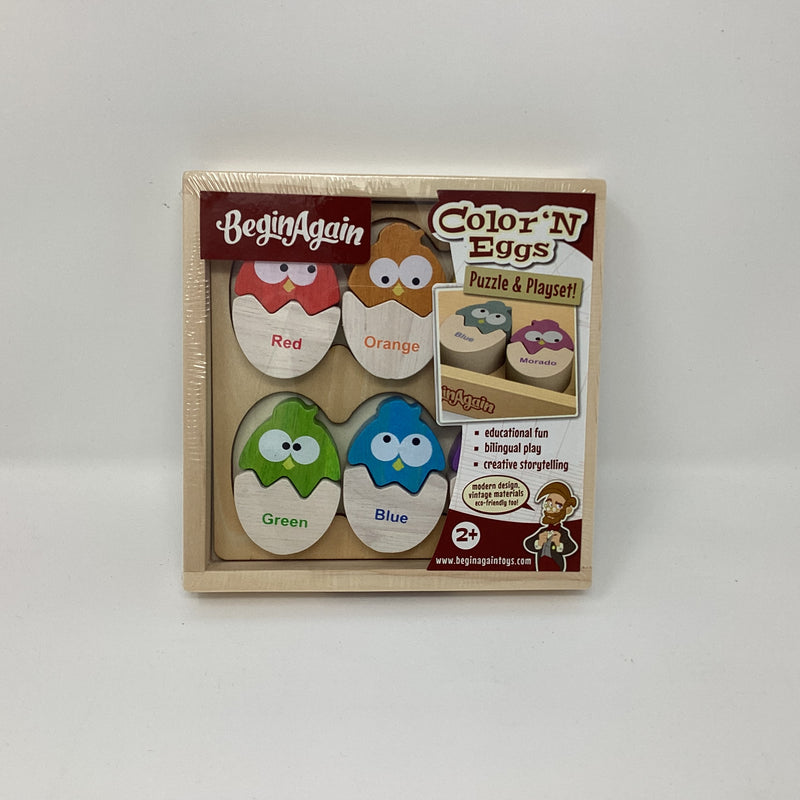 Color N Eggs Bilingual Puzzle Set