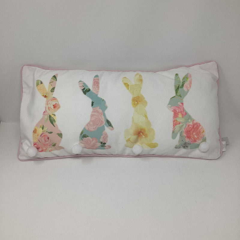 Throw Pillow - Floral Bunnies