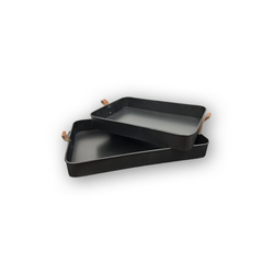 Decorative Metal Tray Set