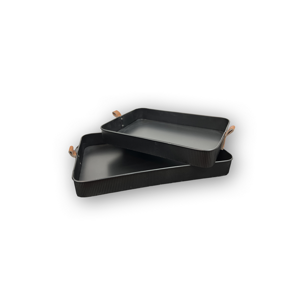 Decorative Metal Tray Set
