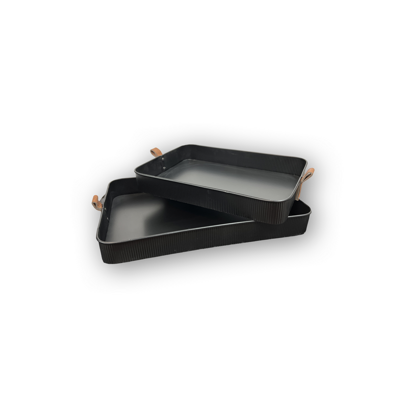 Decorative Metal Tray Set