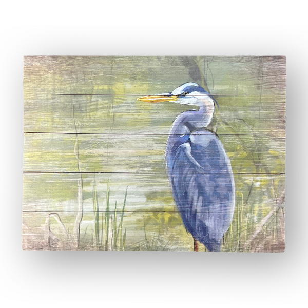 Wooden Wall Art- Blue Heron