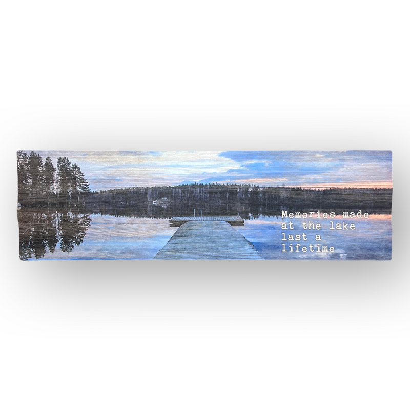 Wooden Wall Art- Lake House