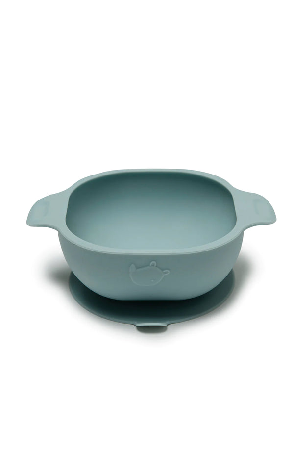 loulou lollipop silicone suction bowl in blue