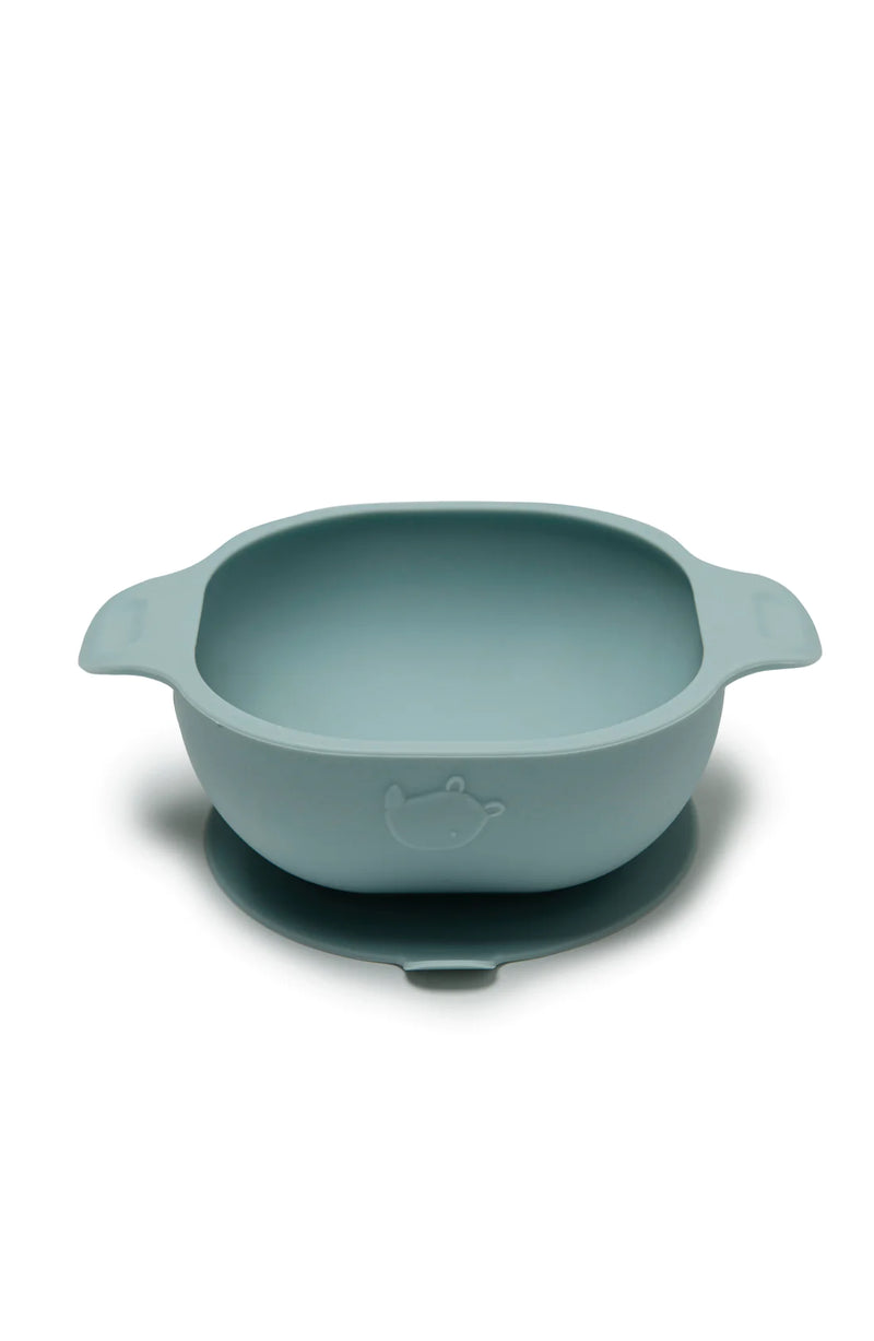 loulou lollipop silicone suction bowl in blue