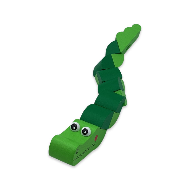 Wooden Twisty Alligator