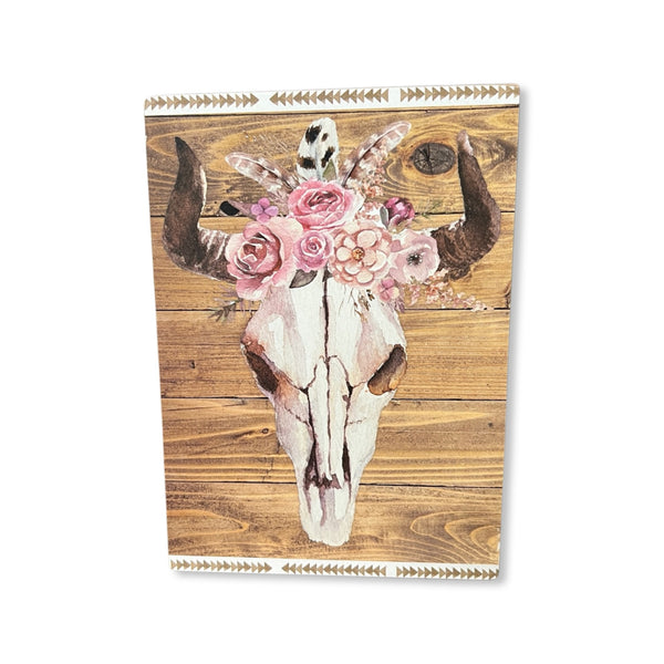 Pretty in Pink- Dry skull plaque