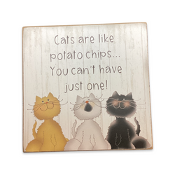 Wood Block- Cat Attitude