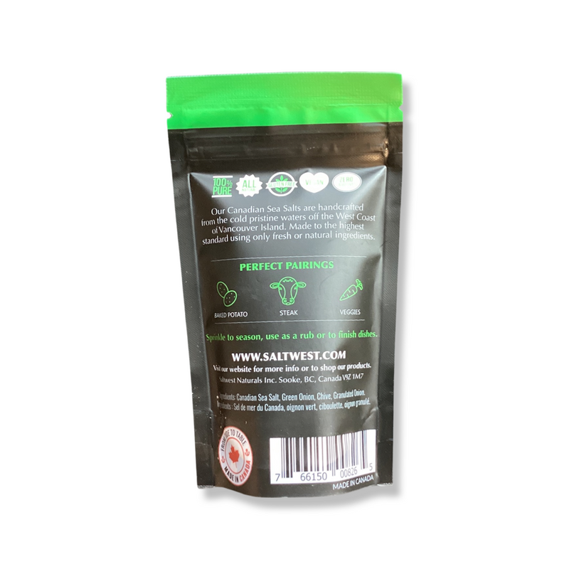 Saltwest Seasoning Salt- Green Onion & Chive