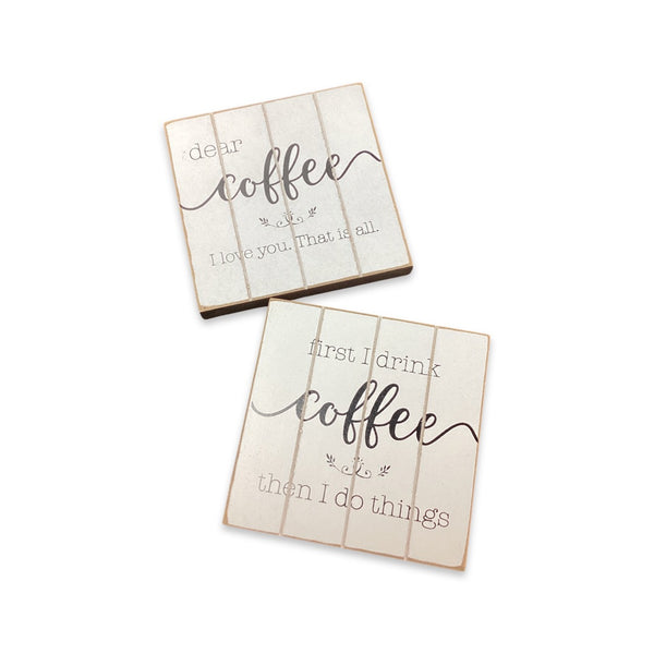 Wood Block- Coffee