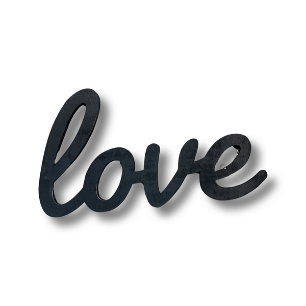 Hanging Love Script Lettering- Black