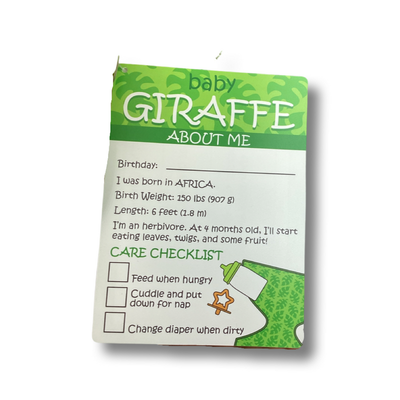 Snuggle and Care- Baby Giraffe