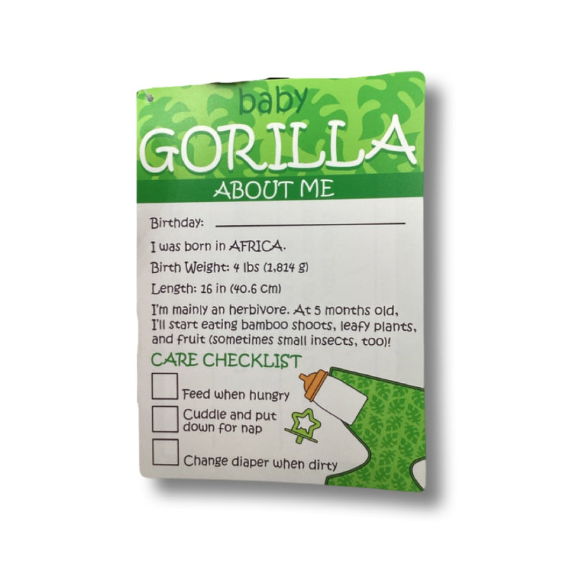 Snuggle and Care- Baby Gorilla