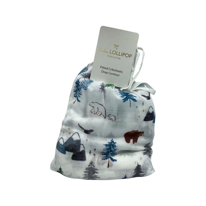 LouLou Lollipop- Fitted Crib Sheet Adventure Begins