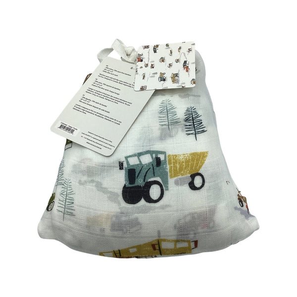 LouLou Lollipop- Fitted Crib Sheet Happy Trucks