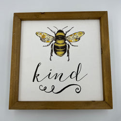 Framed Bee Kind Print
