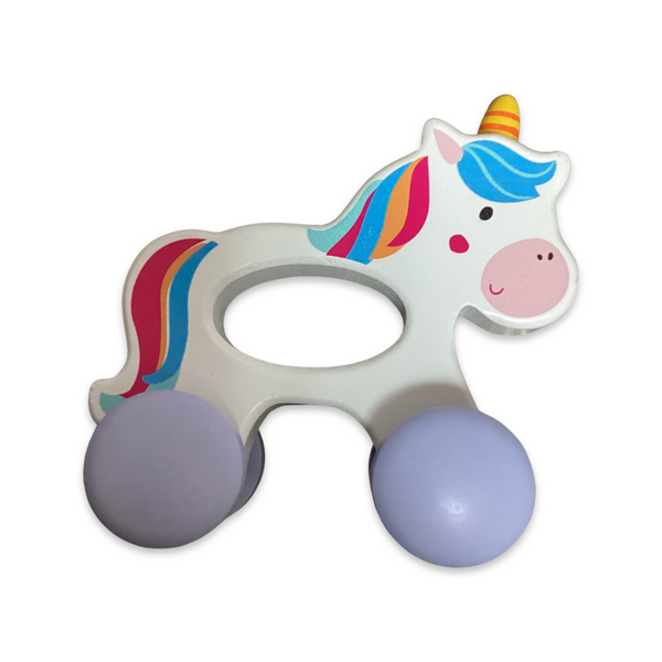 Unicorn Wooden Push Toy