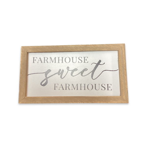 Block Framed Sign- Farmhouse