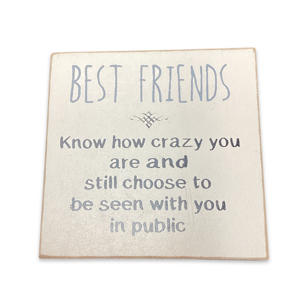 Best Friends Hanging Sign