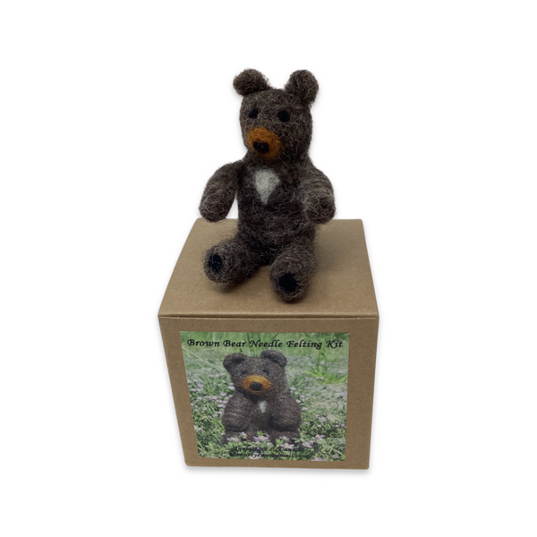 Felting kit- Brown Bear