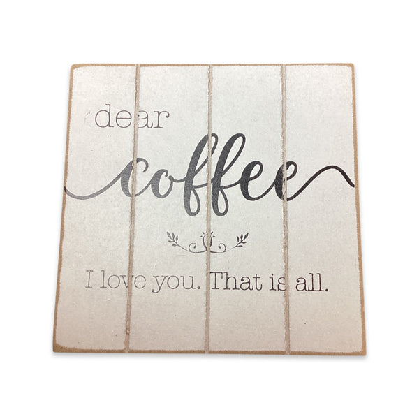 Wood Block- Coffee